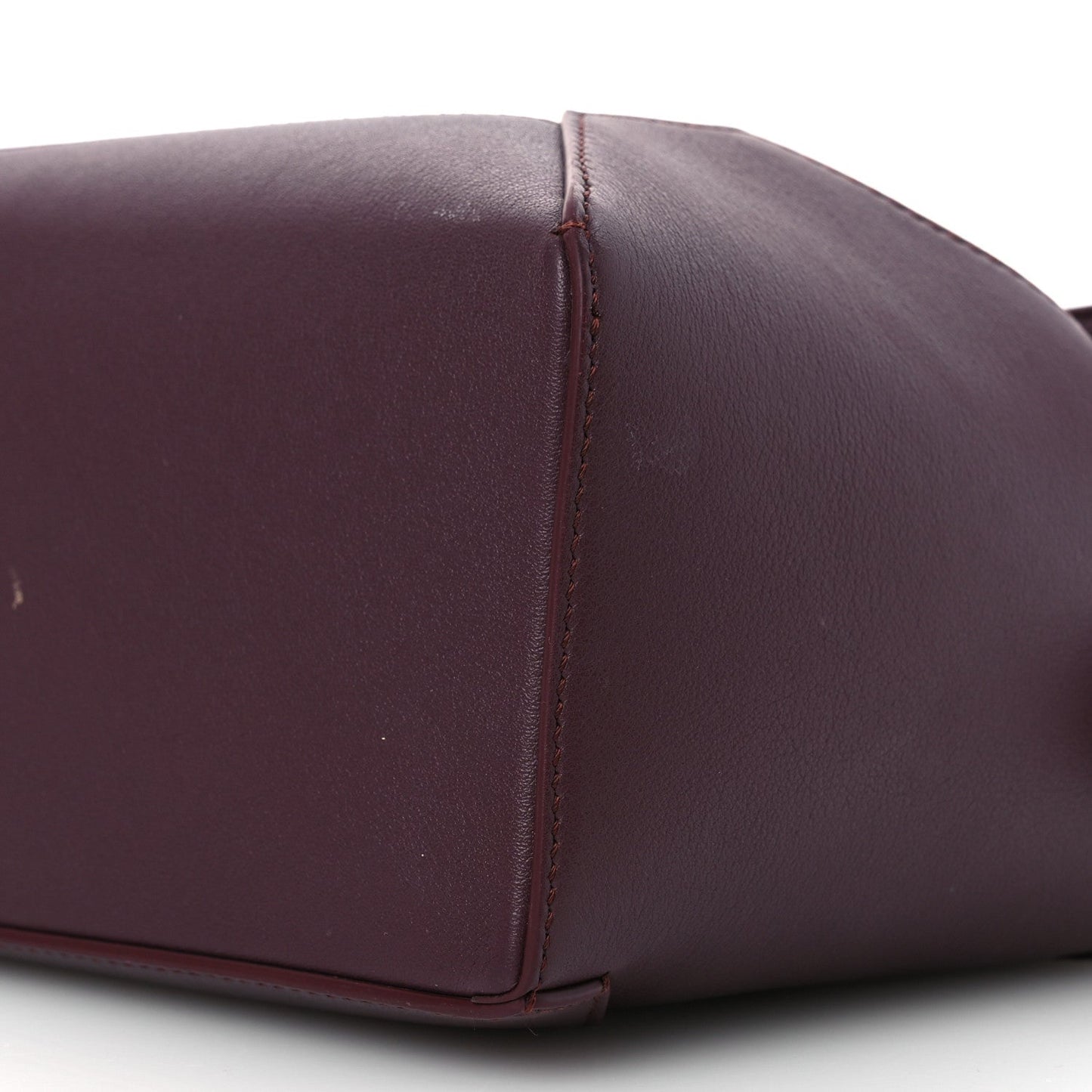 Soft Grained Calfskin Small Puzzle Edge Bag Dark Burgundy