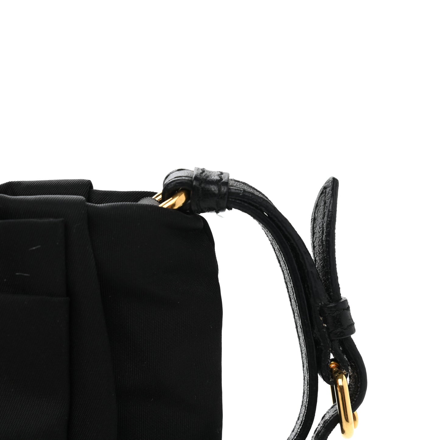 Tessuto Nylon Bow Wristlet Black