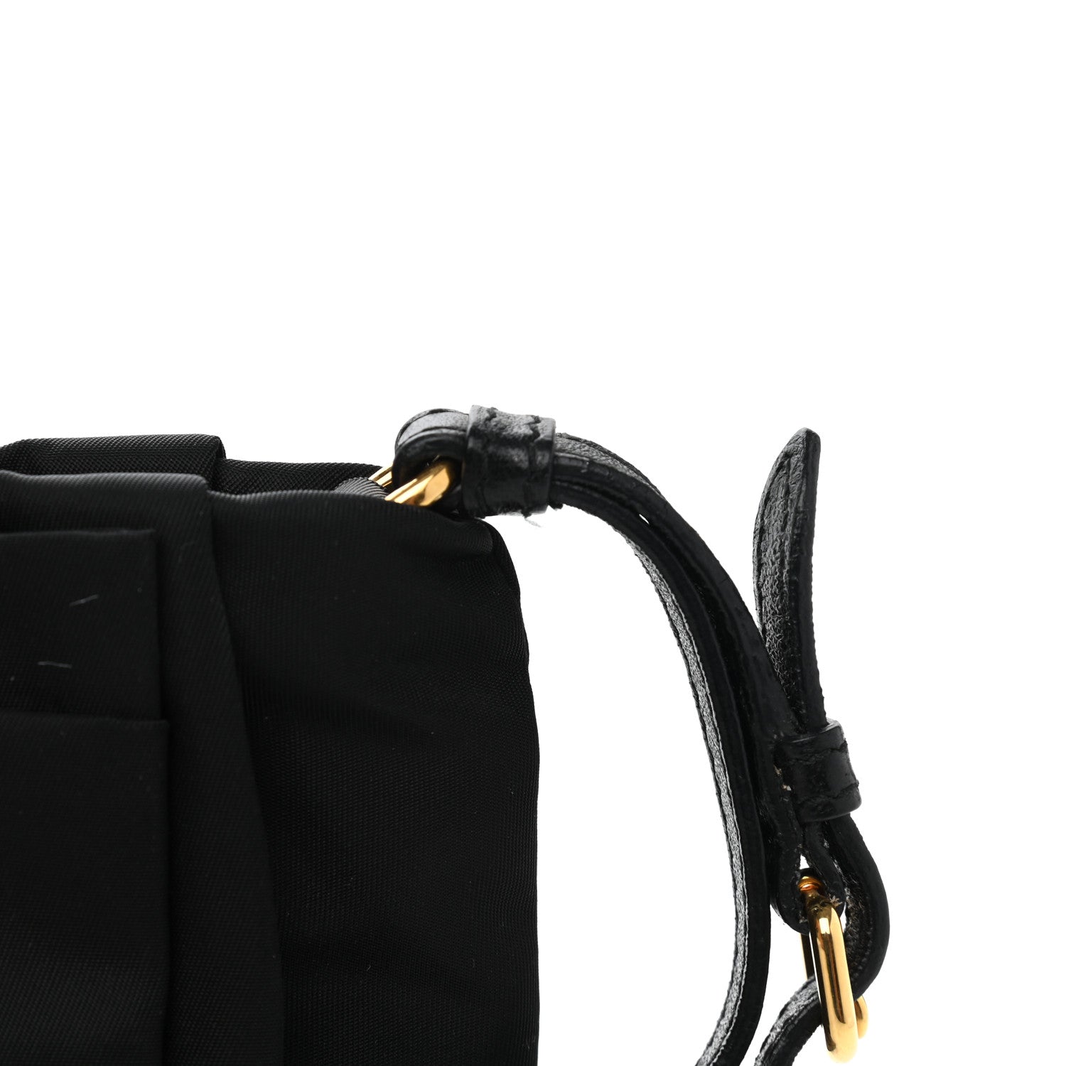 Prada Tessuto Nylon Bow Wristlet Black 7 of 10