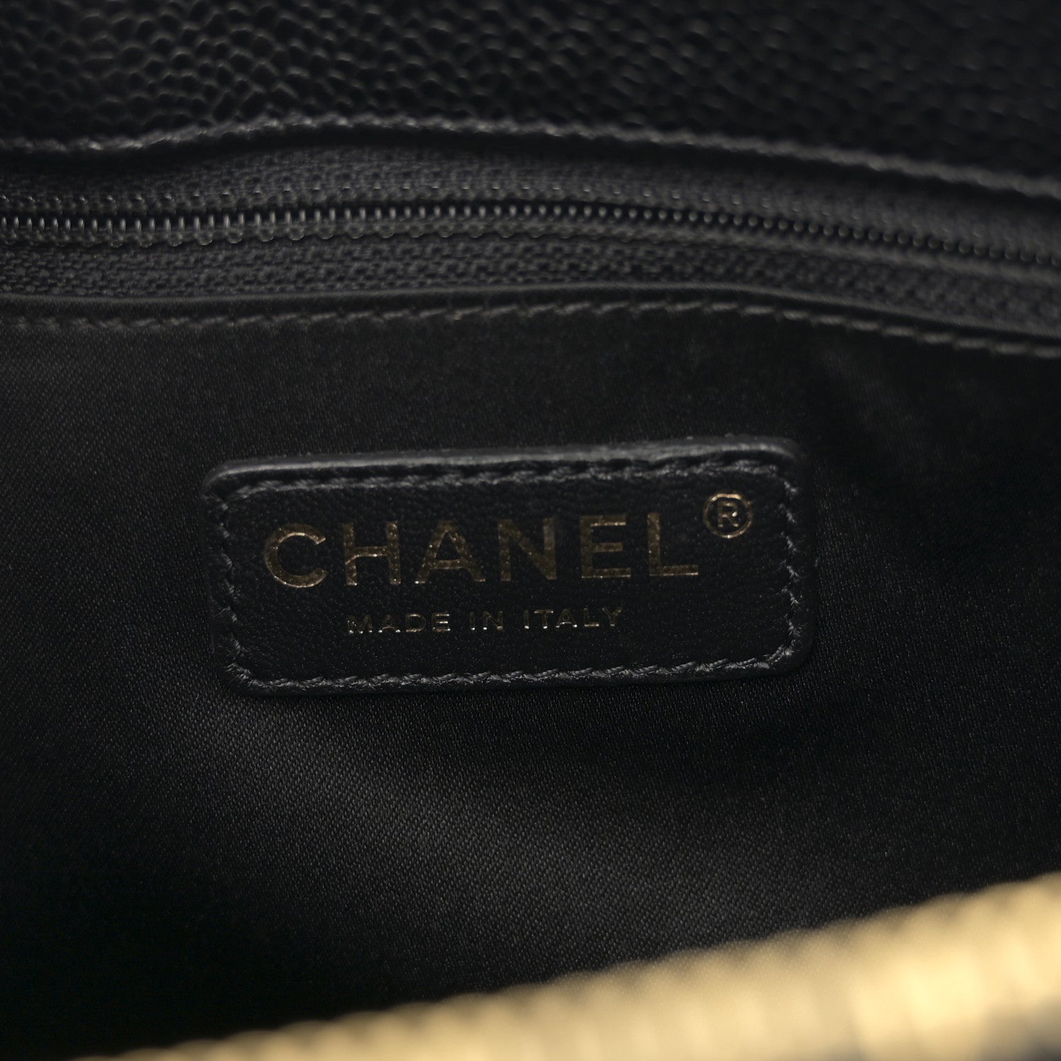 Chanel Caviar Quilted Grand Shopping Tote GST Black 6 of 10