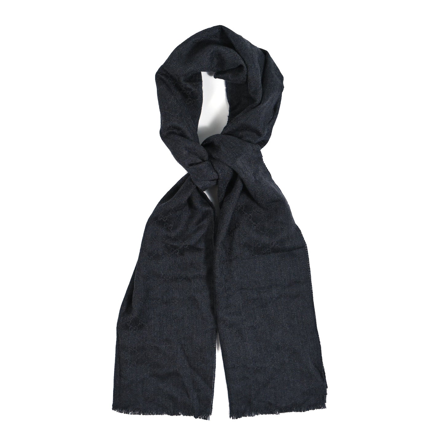 Cashmere GG Monogram Gem Lux Scarf Black