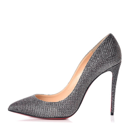Christian Louboutin Glitter Diams Pigalle Follies 100 Pumps 39.5 Antic Silver 1 of 10