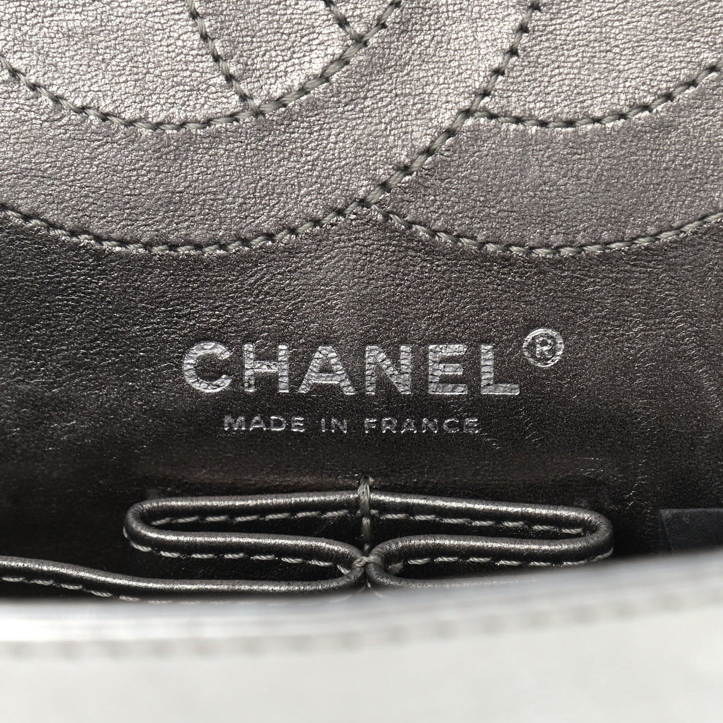 Metallic Aged Calfskin Quilted 2.55 Reissue 226 Flap Silver