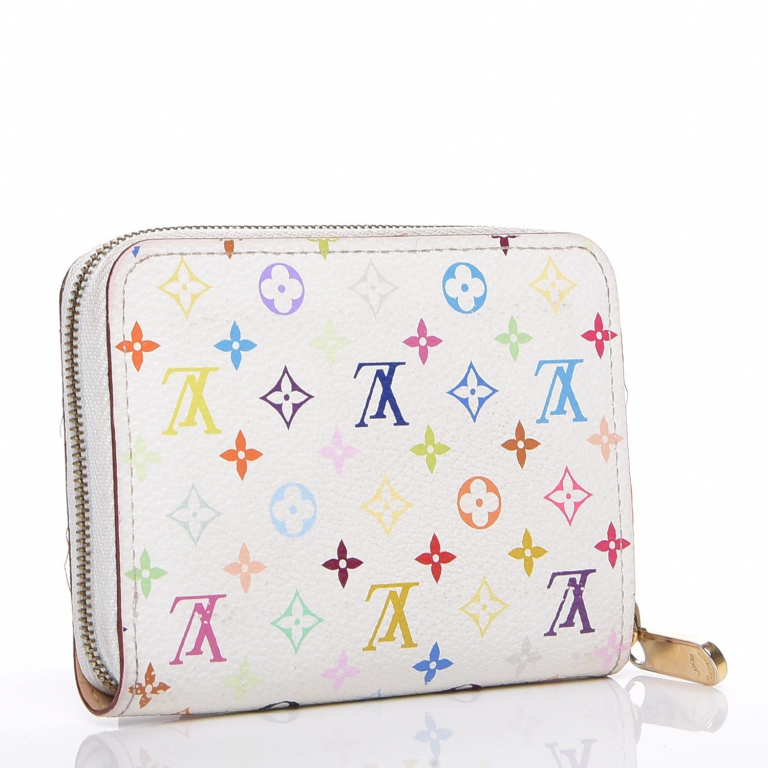 Louis Vuitton Monogram Multicolor Zippy Coin Purse White 3 of 8