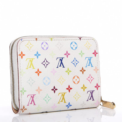 Louis Vuitton Monogram Multicolor Zippy Coin Purse White 3 of 8