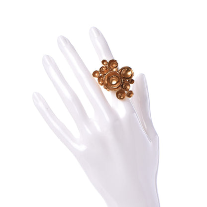 Saint Laurent Aco Flower Ring 6 Gold 2 of 6