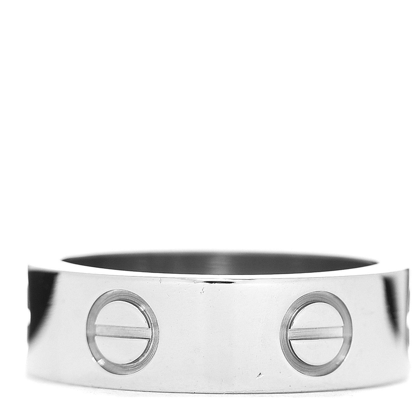18K White Gold 5.5mm LOVE Ring 49 4.75