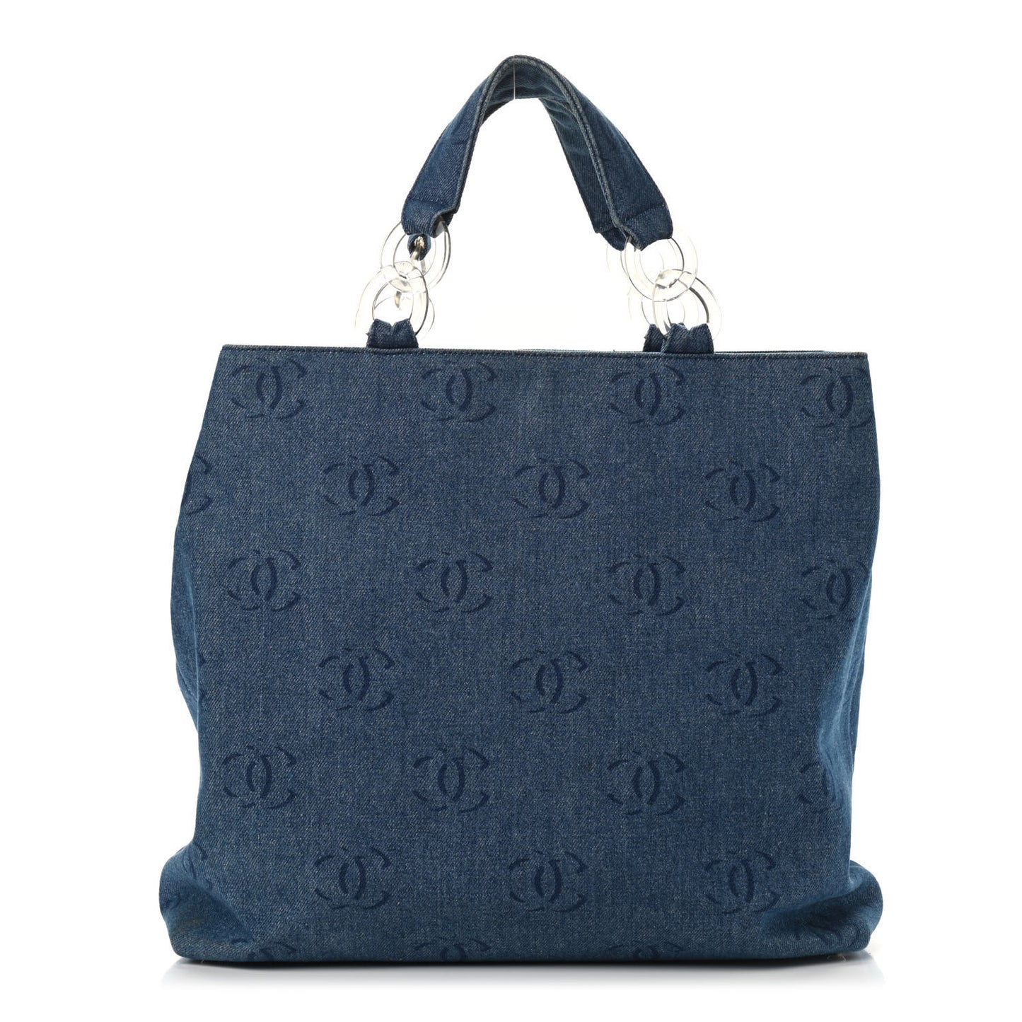 Denim Large CC Tote Dark Navy Blue