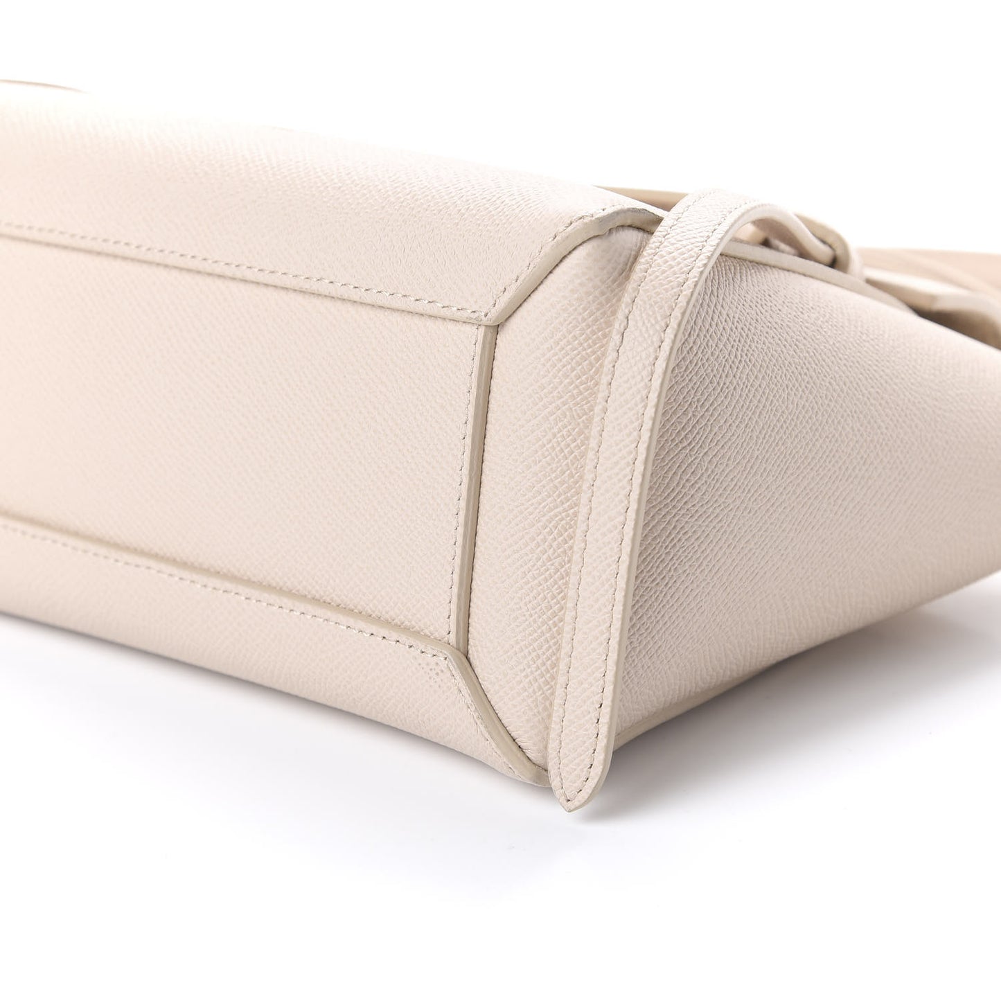 Grained Calfskin Nano Belt Bag Powder