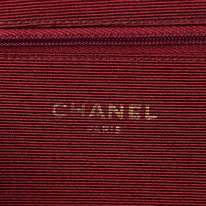 Chanel Lambskin Diagonal Quilted Kisslock Bag Black 6 of 11