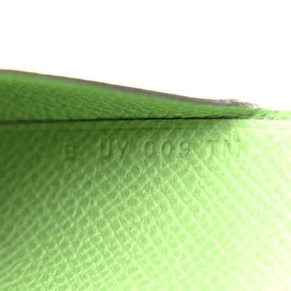 Hermes Epsom Calvi Duo Card Case Vert Criquet 8 of 9