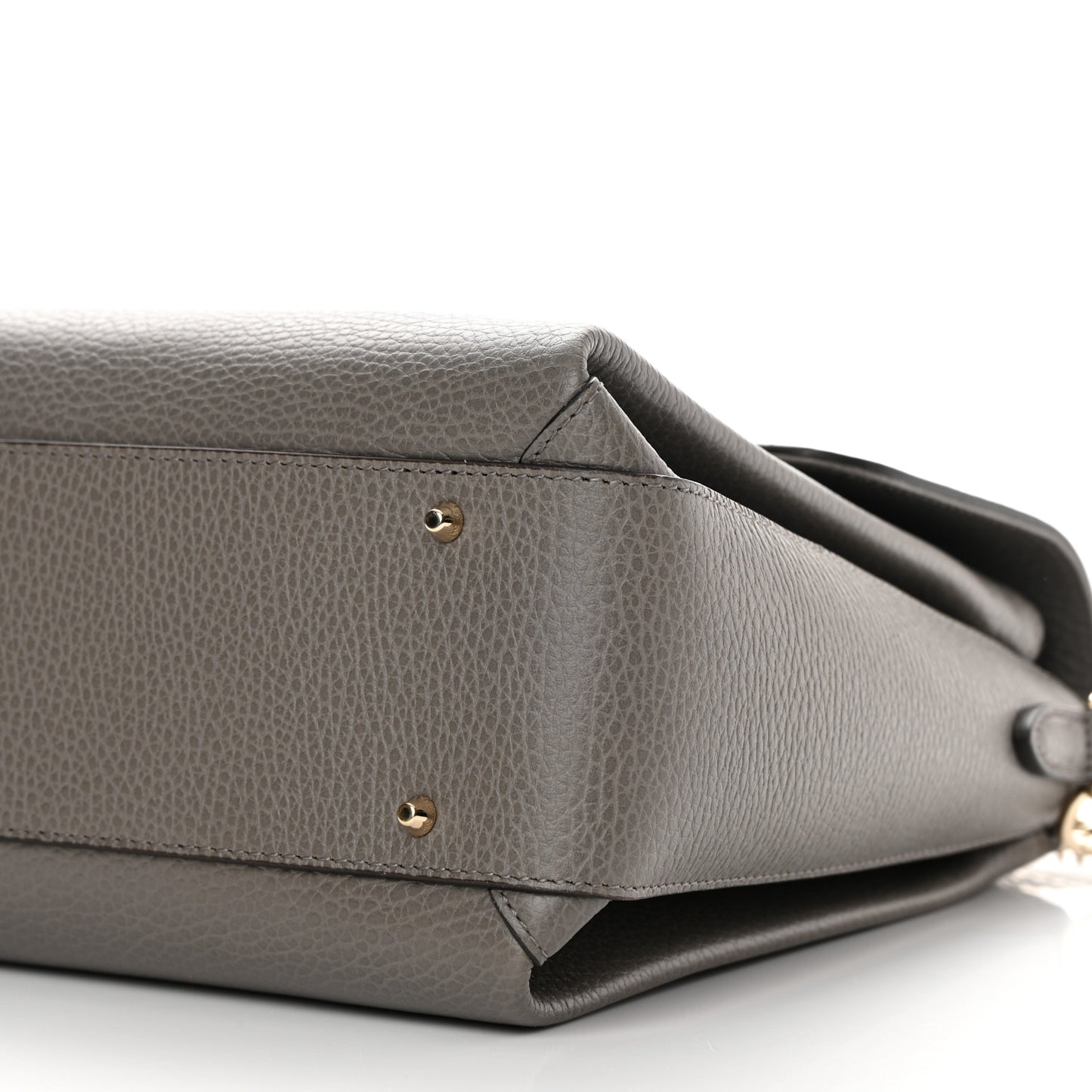 Dollar Calfskin Medium Interlocking G Top Handle Shoulder Bag Loess