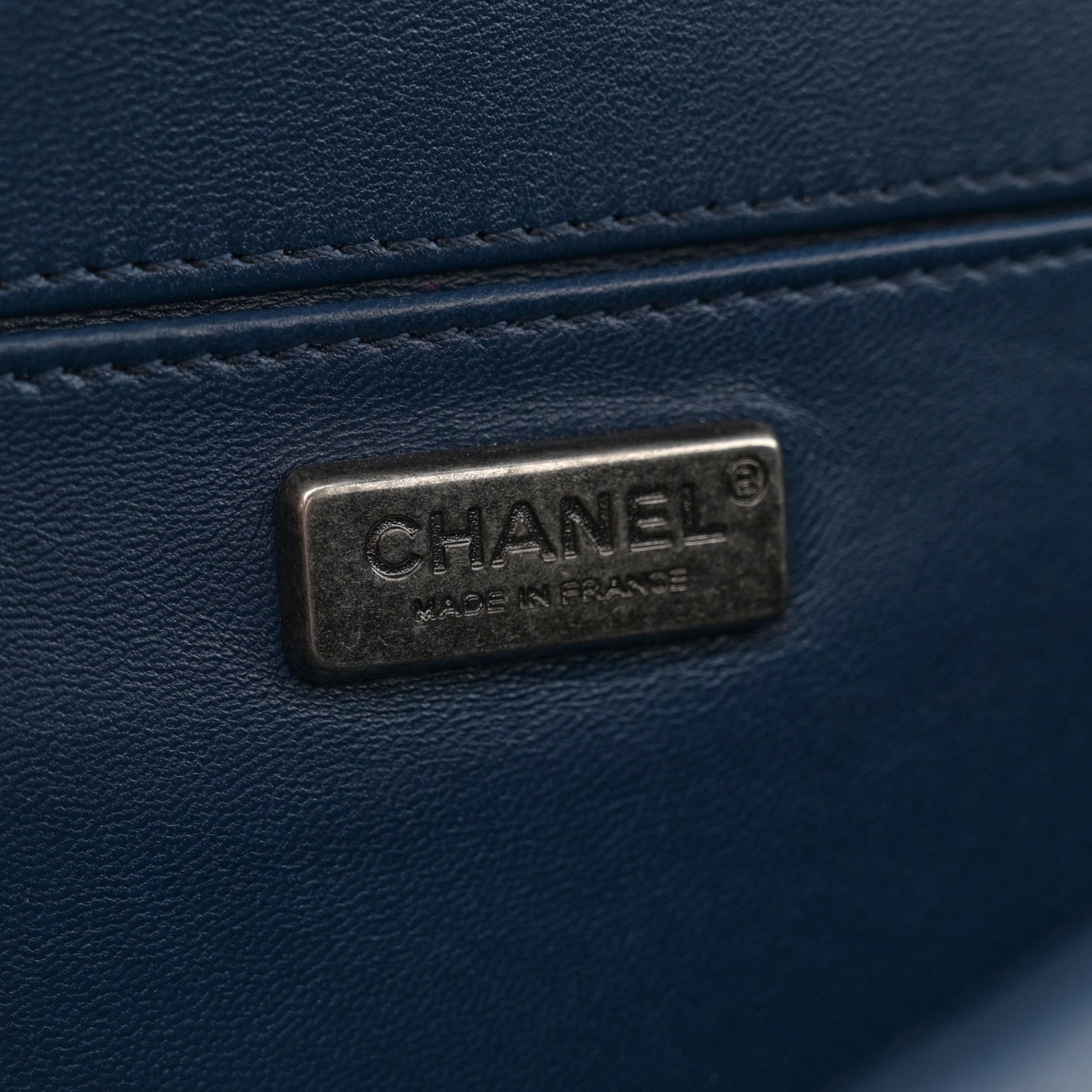 Chanel Lambskin Tile Medium Mosaic Boy Flap Navy Multicolor 6 of 11