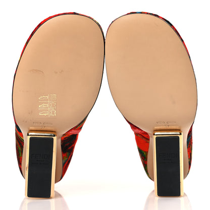 Fendi Velvet Marble Fendi First 95mm Booties 37 Georgia 6 of 9