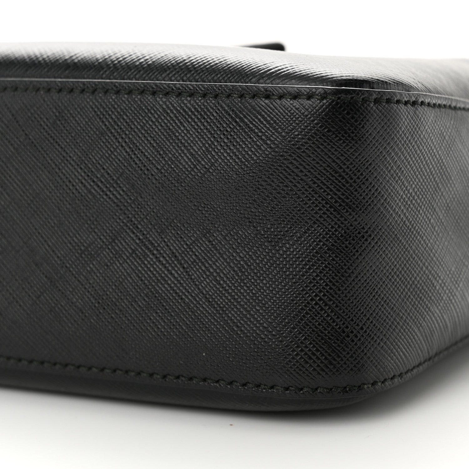 Salvatore Ferragamo Hammered Calfskin Lydia Bow Camera Bag Black 9 of 12