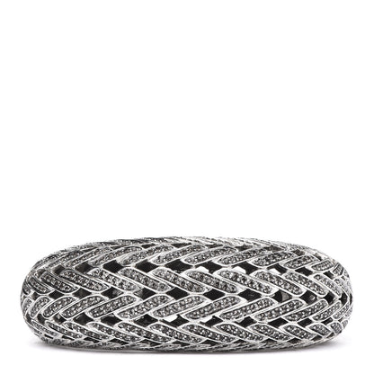John Hardy Sterling Silver Smoky Quartz 26mm Classic Chain Kick Cuff Bracelet 1 of 4