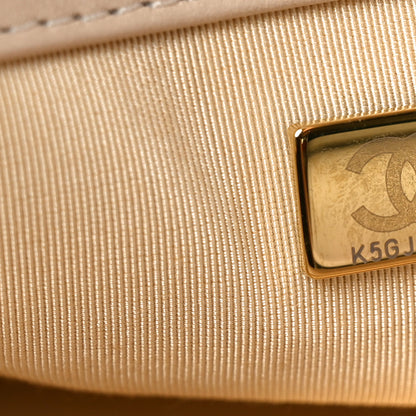 Chanel Lambskin Quilted Maxi Chanel 19 Flap Beige 7 of 10