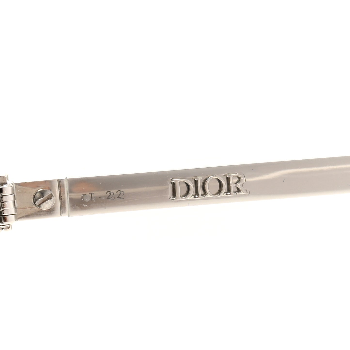 Acetate DiorTag SU Rectangular Sunglasses Silver
