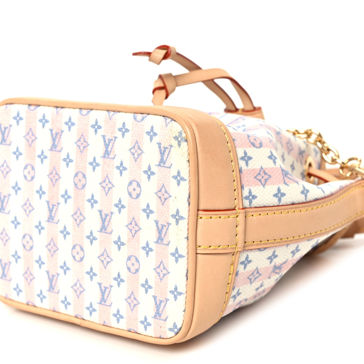 Louis Vuitton Minigram LV Stamp Nano Noe Blue 9 of 9