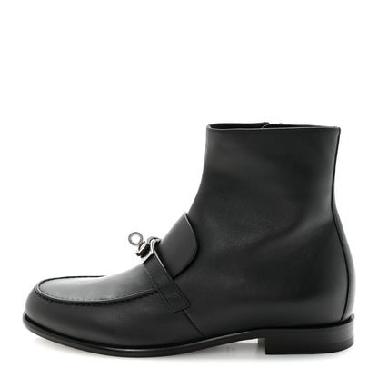 Hermes Calfskin Kelsey Ankle Boots 38.5 Black 1 of 9