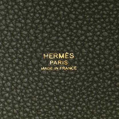 Hermes Taurillon Clemence Picotin Lock 22 MM Vert Maquis 6 of 8