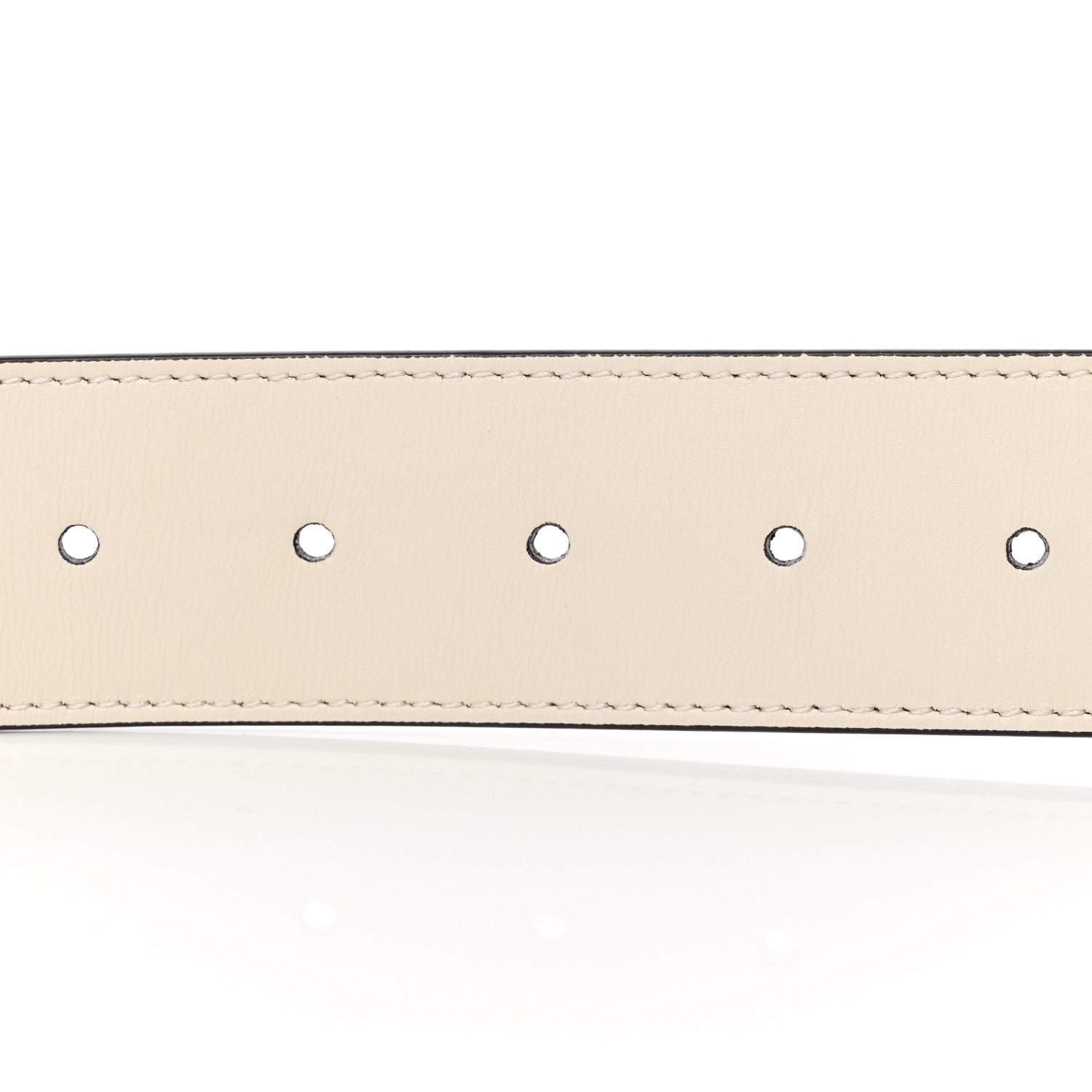 Gucci Calfskin Double G 40mm Belt 80 32 Mystic White 3 of 8