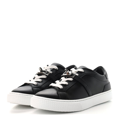 Hermes Calfskin Day Sneakers 36 Black 3 of 8