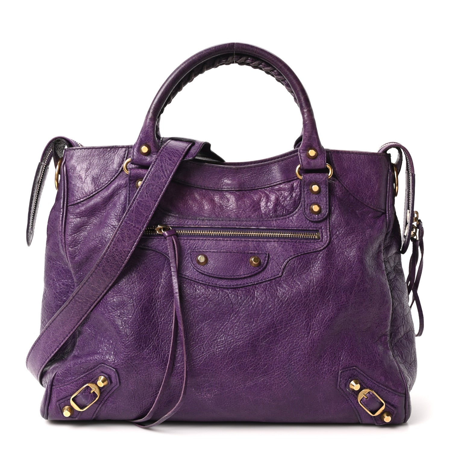 Balenciaga Agneau Classic Gold Hardware Velo Dark Violet 1 of 10