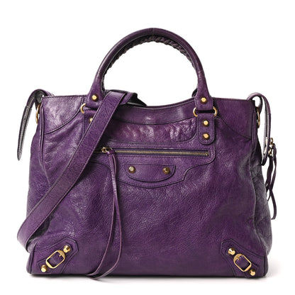 Balenciaga Agneau Classic Gold Hardware Velo Dark Violet 1 of 10