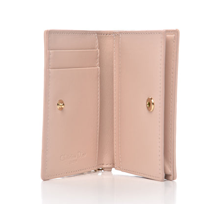 Christian Dior Lambskin Cannage Small Lady Dior Flap Card Holder Light Pink 5 of 8