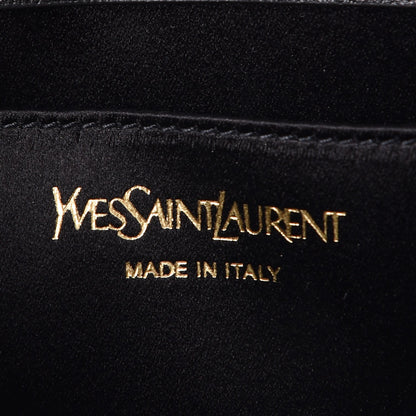 Saint Laurent Calfskin Monogram Large Belle De Jour Clutch Black 6 of 7