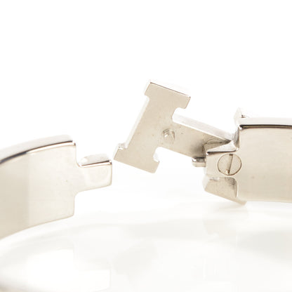 Hermes Enamel Narrow Clic Clac H Bracelet PM White 5 of 5