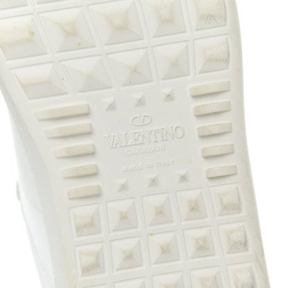 Valentino Garavani Calfskin VLTN Rockstud Open Sneakers 36 White 7 of 26