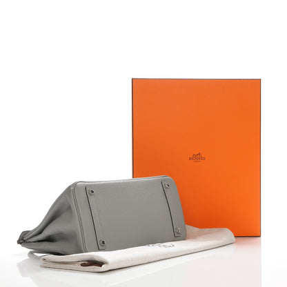 Hermes Togo Birkin 30 Gris Mouette 10 of 23