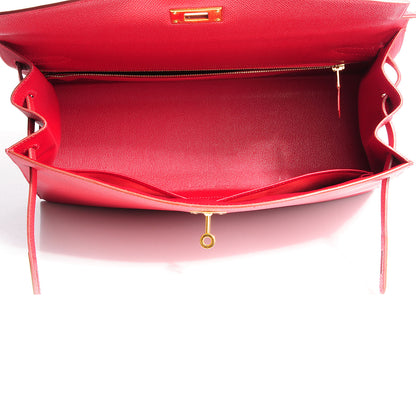 Hermes Courchevel Kelly Sellier 35 Rouge Vif 18 of 22