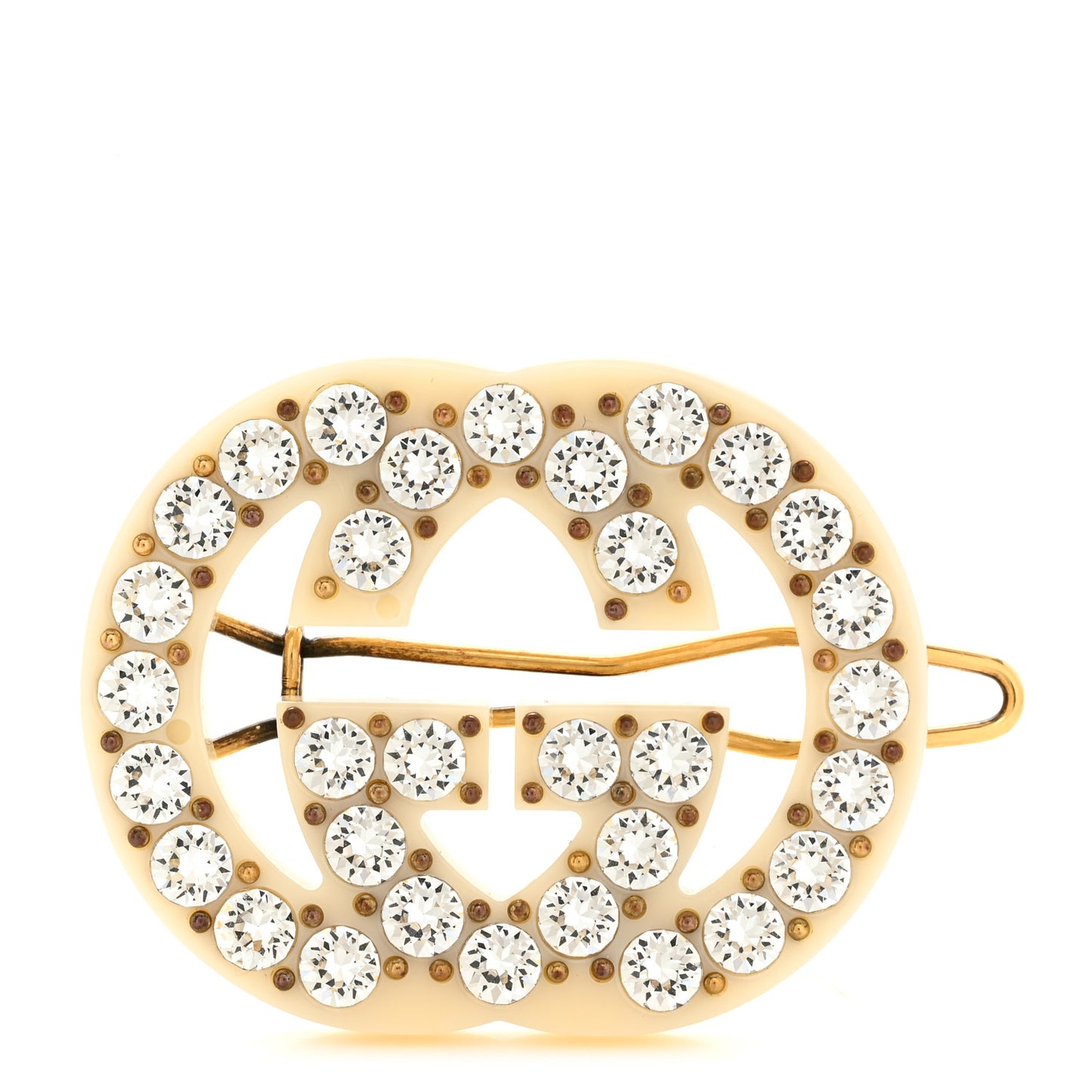 Resin Crystal Embellished GG Hair Clip