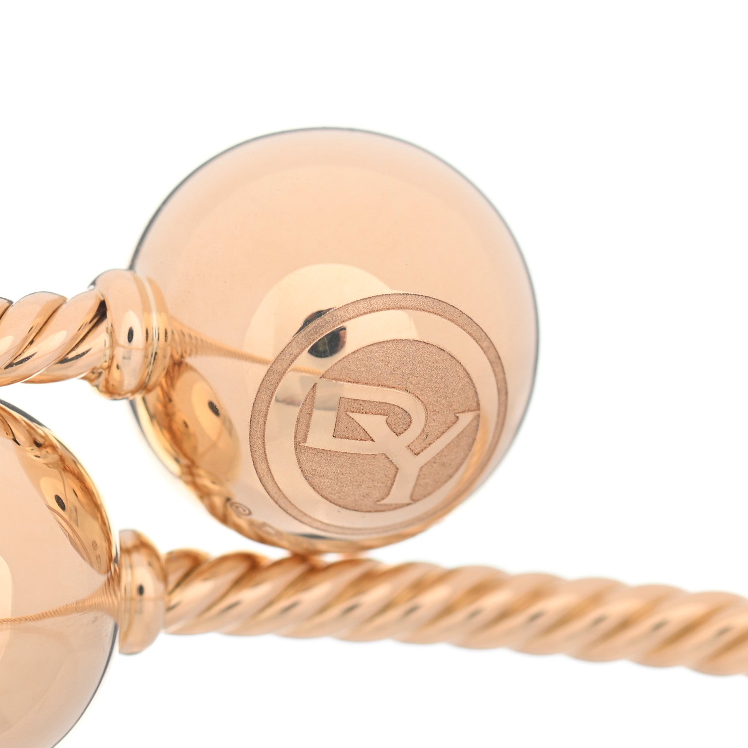 David Yurman 18K Yellow Gold 14mm Solari Bypass Bracelet 4 of 4