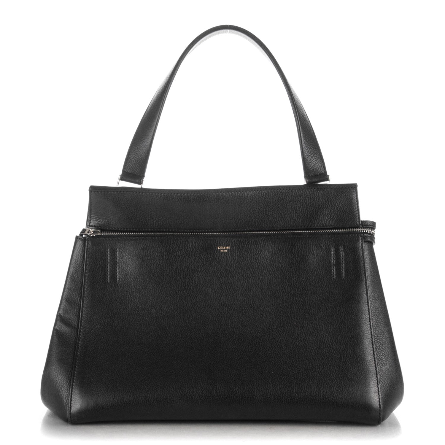 Celine Supple Calfskin Medium Edge Shoulder Bag Black 1 of 7