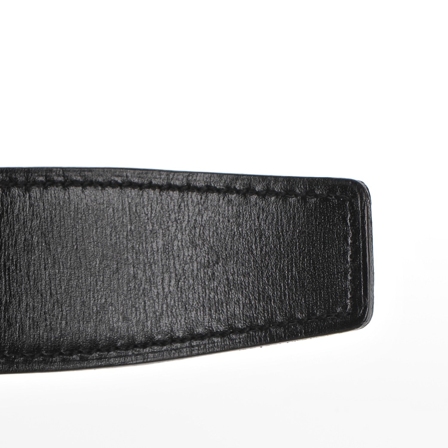 Hermes Box Togo 32mm Belt Strap 90 Black Blue Jean 7 of 9