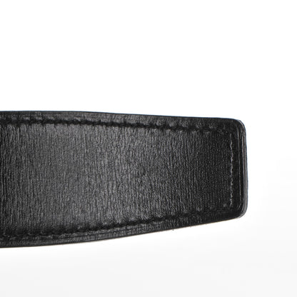 Hermes Box Togo 32mm Belt Strap 90 Black Blue Jean 7 of 9