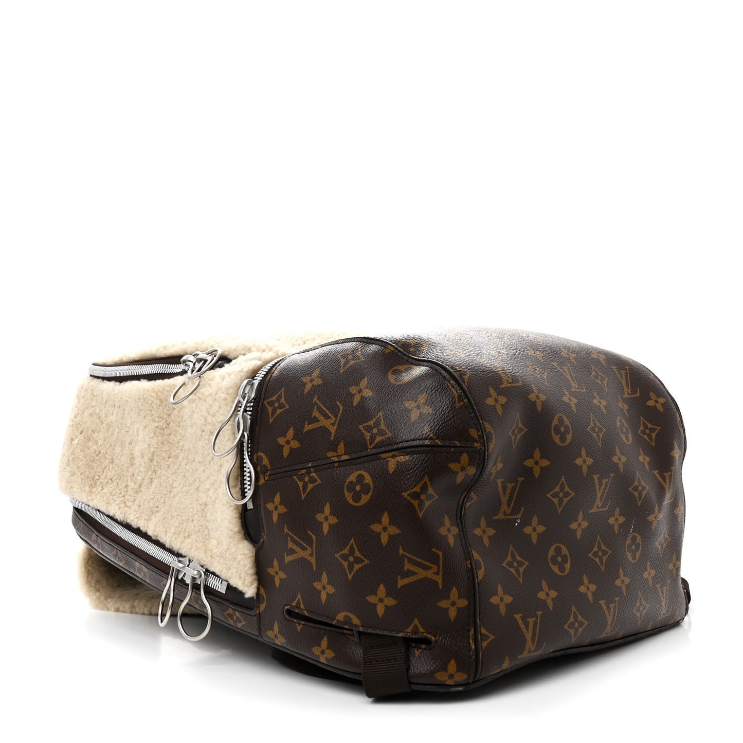 Shearling Monogram Marc Newson Fleece Pack Beige