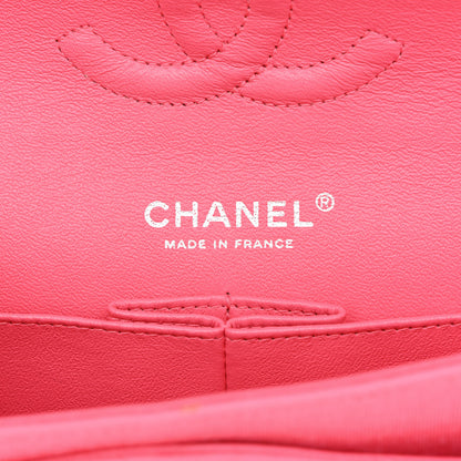 Chanel Jersey Quilted Medium Double Flap Dark Pink 5 of 10