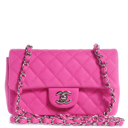 Chanel Iridescent Caviar Quilted Mini Flap Pink 1 of 10