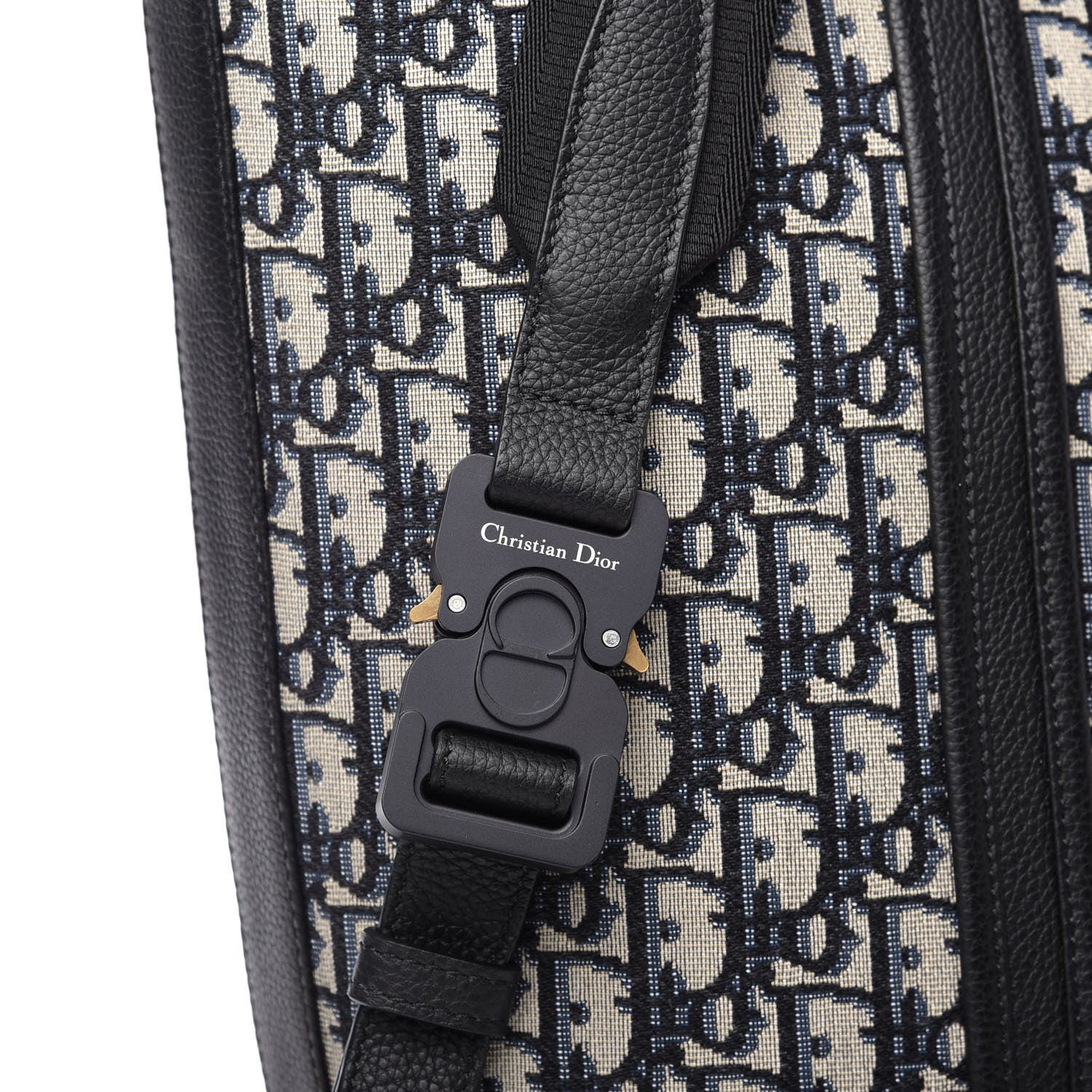 Christian Dior HOMME Oblique Grained Calfskin Tote Blue 12 of 12