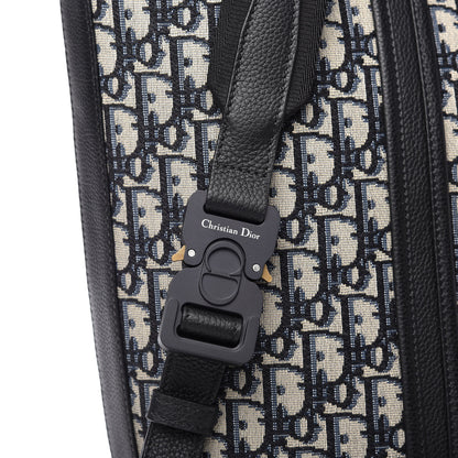 Christian Dior HOMME Oblique Grained Calfskin Tote Blue 12 of 12