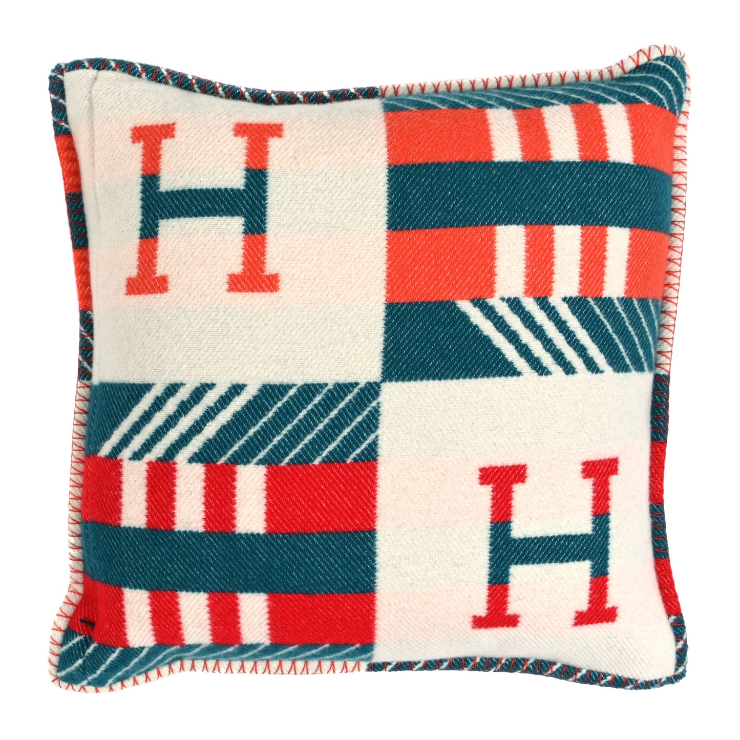 Wool Cashmere Avalon Jump'H Pillow PM Turquoise Émeraude