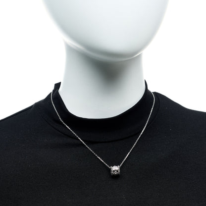 Van Cleef & Arpels 18K White Gold Diamond Small Perlee Clovers Pendant Necklace 2 of 5