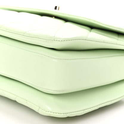 Chanel Lambskin Quilted Small Trendy CC Flap Dual Handle Bag Light Green 11 of 11