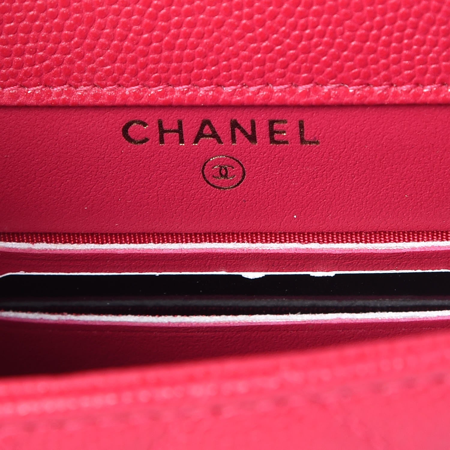 Chanel Caviar Quilted Golden Class Phone Holder Fuchsia 5 of 8