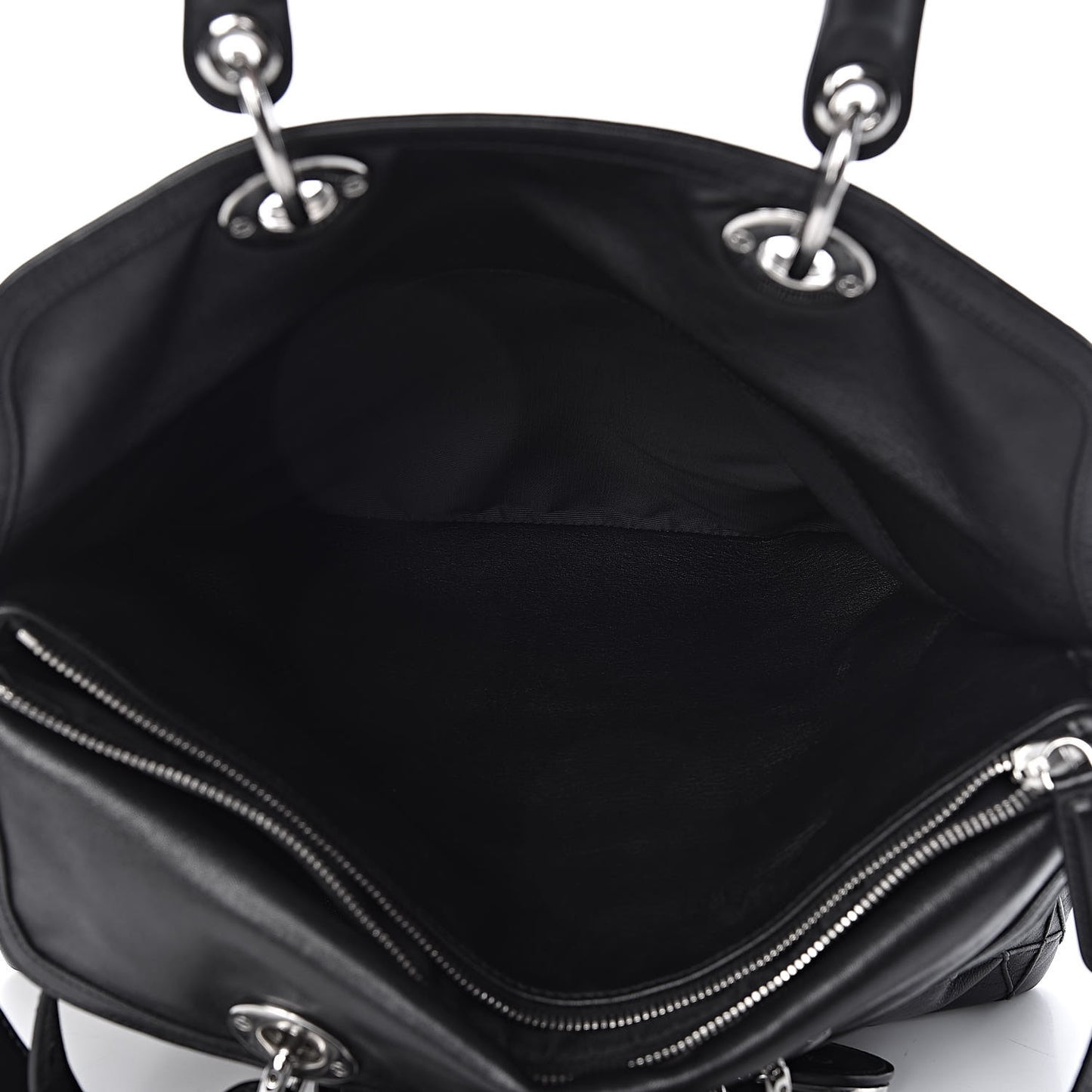 Lambskin Cannage Medium Granville Tote Black